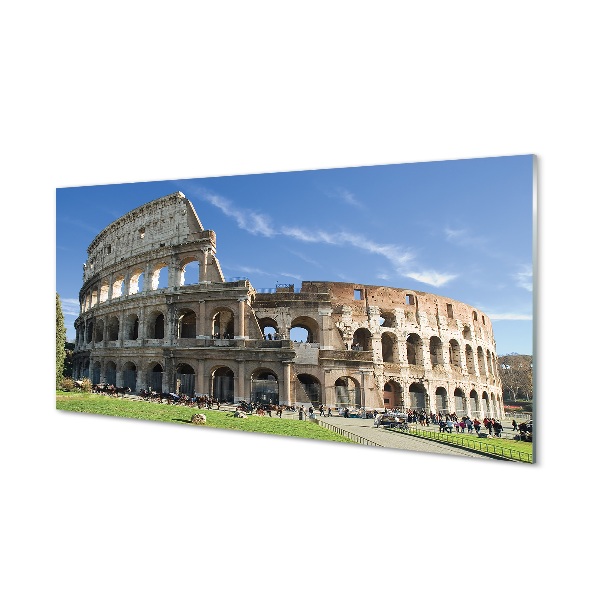 Tableau sur verre Rome colisée