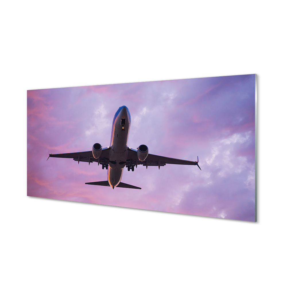 Tableau verre imprimé Nuages plan du ciel
