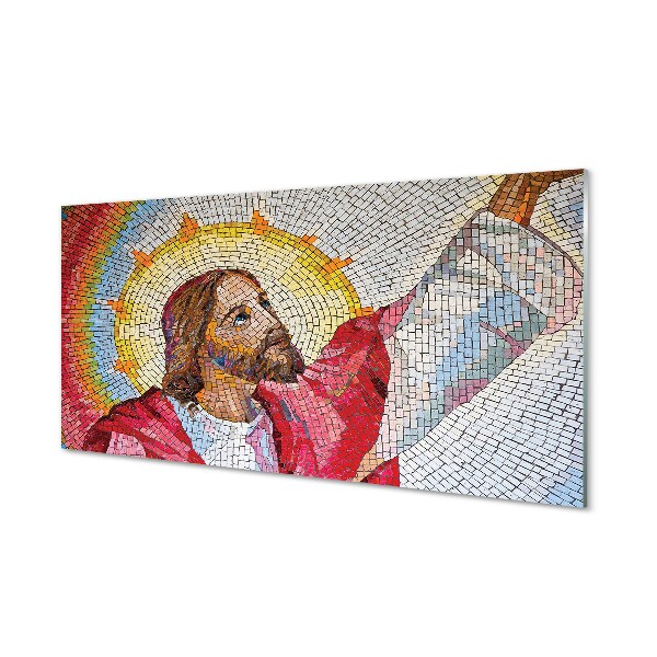 Tableau en verre Mosaïque jésus