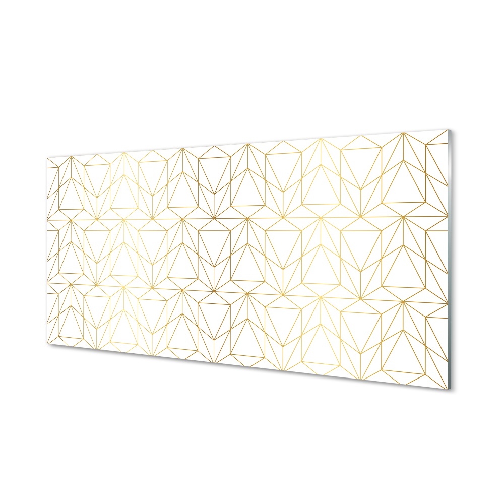 Tableau sur verre Les contours des triangles