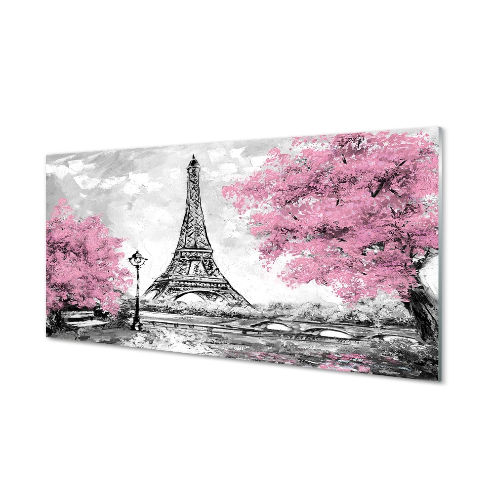 Tableau imprimé sur verre Arbre ressort paris