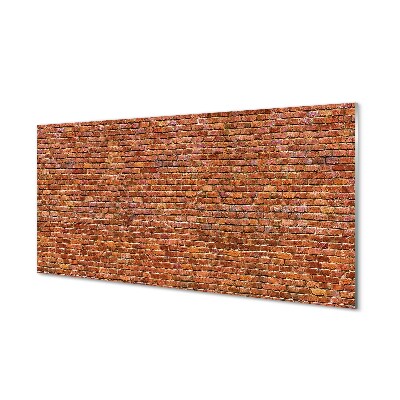 Tableau sur verre Mur de briques vintage