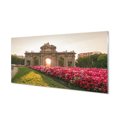 Tableau en verre Espagne porte de alcala à madrid