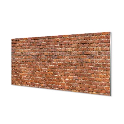 Tableau imprimé sur verre Mur de briques vintage