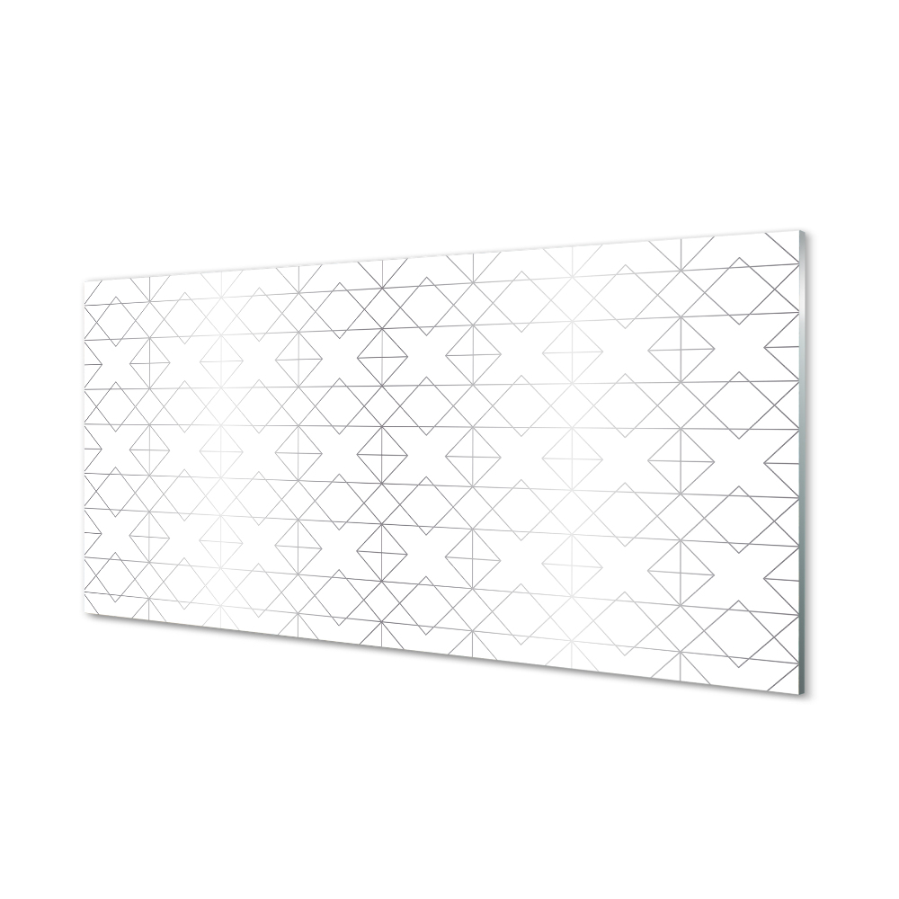 Tableau photo sur verre Les contours des polygones