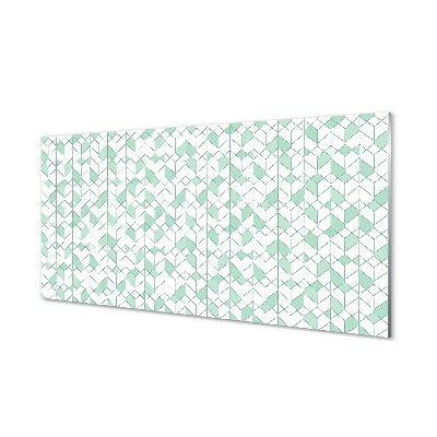 Tableau en verre 3d cubes