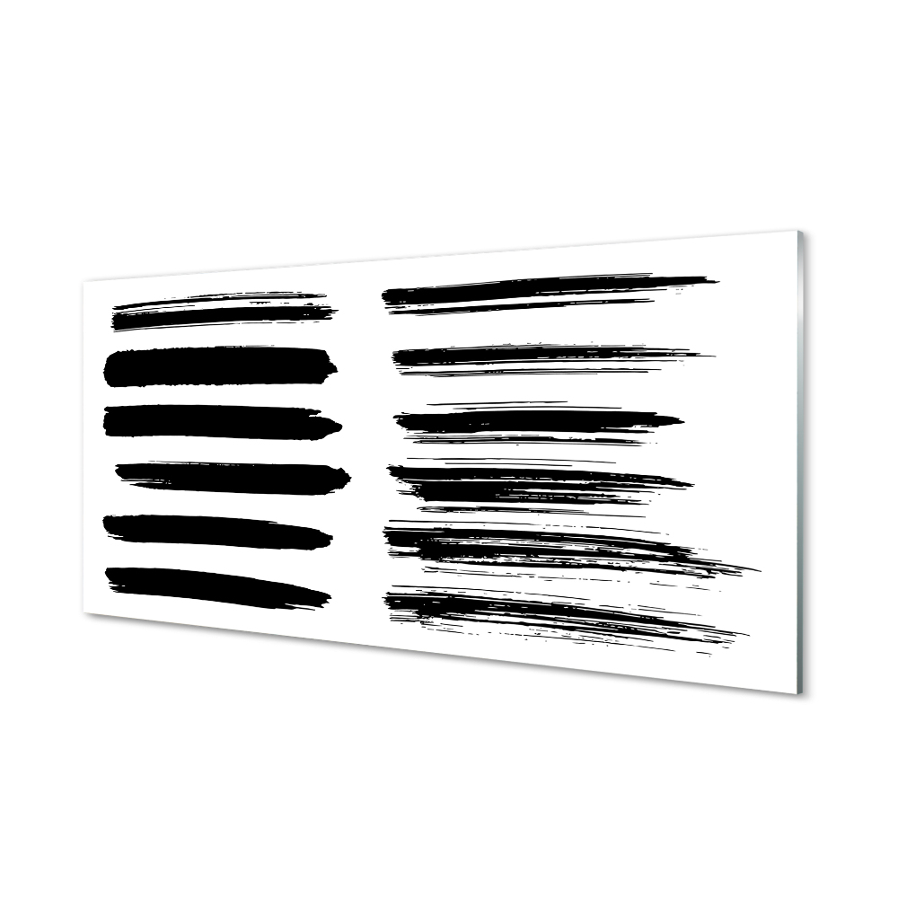 Tableau verre imprimé Coups de pinceau