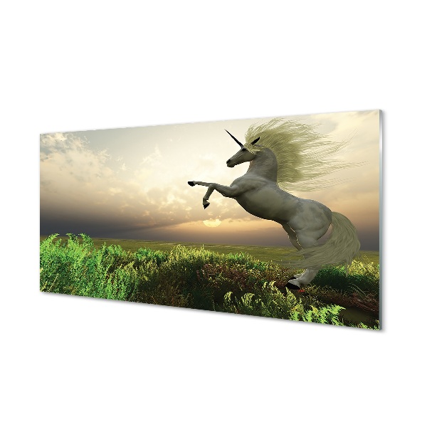 Tableau photo sur verre Unicorn golf