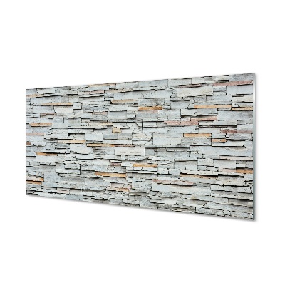 Tableau en verre Structure de mur de pierre