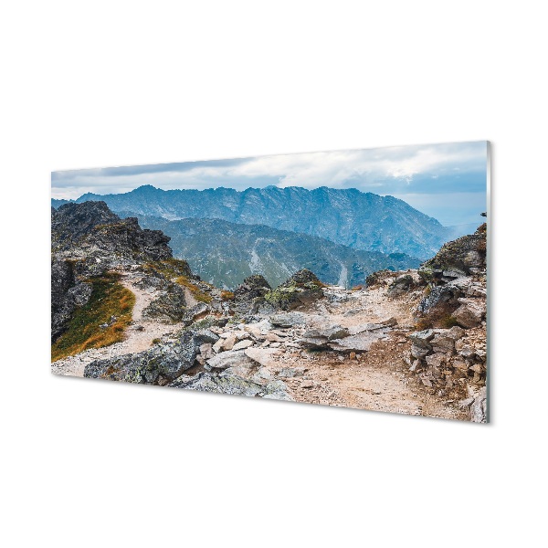 Tableau photo sur verre Montagnes