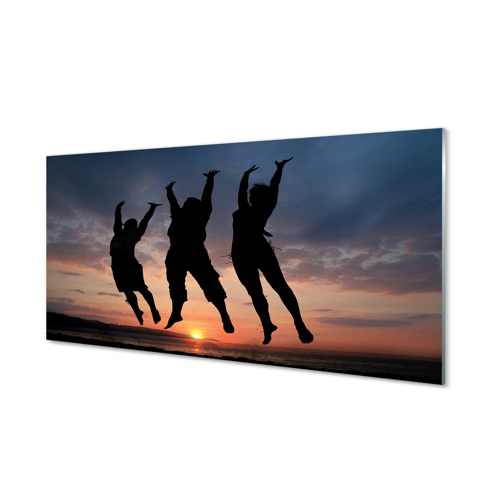 Tableau sur verre Les gens des nuages à l'ouest