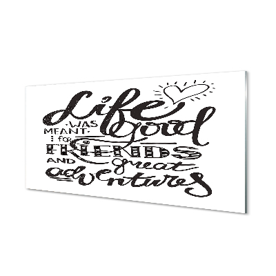 Tableau verre imprimé Motiver chaîne brune