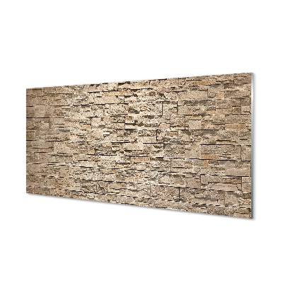 Tableau verre imprimé Pierre mur de briques