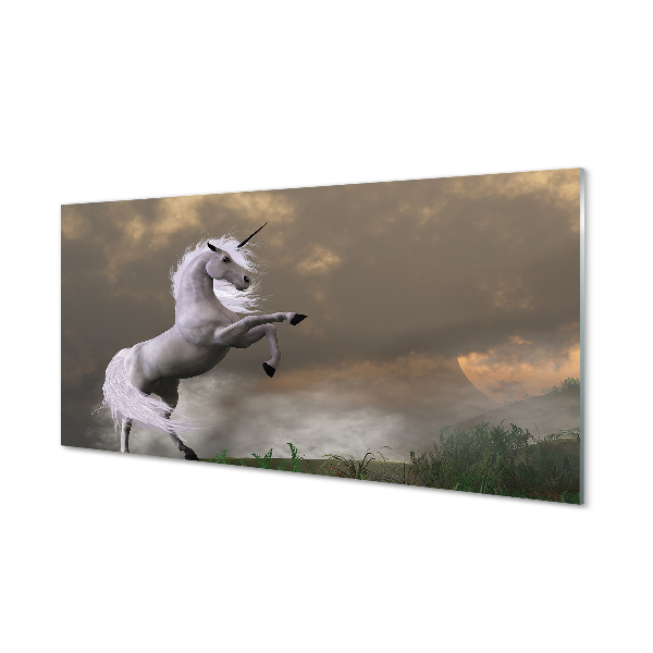 Tableau imprimé sur verre Top licorne