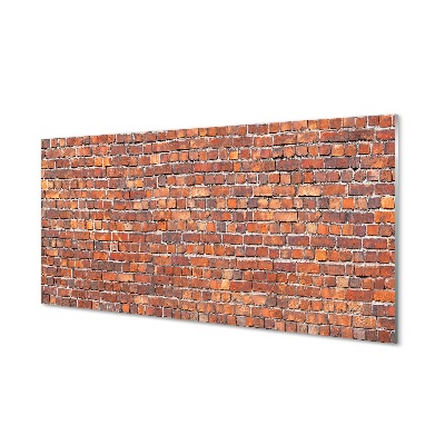 Tableau sur verre Mur de briques vintage