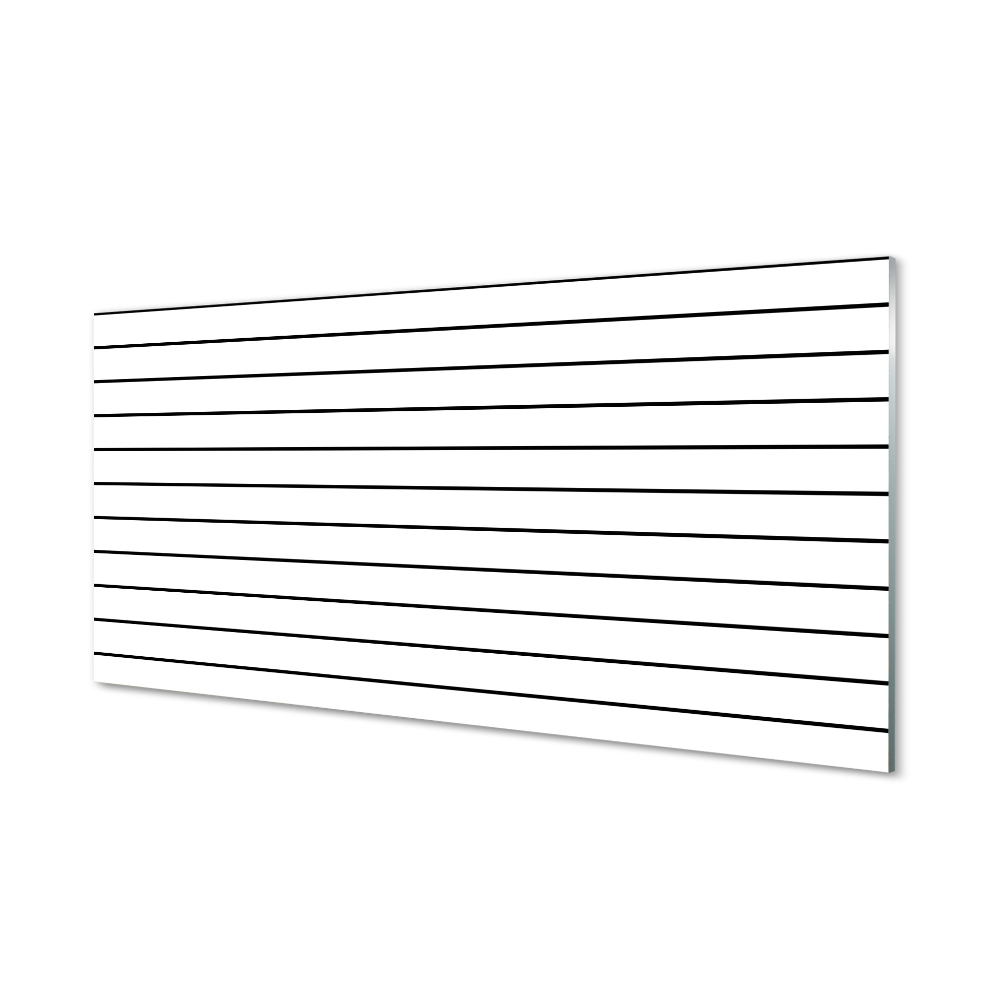 Tableau sur verre Des lignes noires