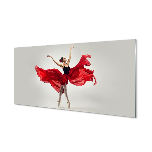 Tableau sur verre Femme ballerine