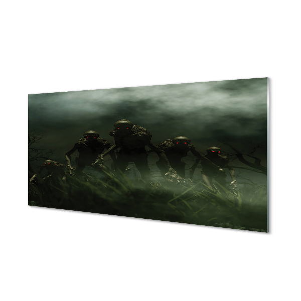 Tableau sur verre Nuages ​​zombie