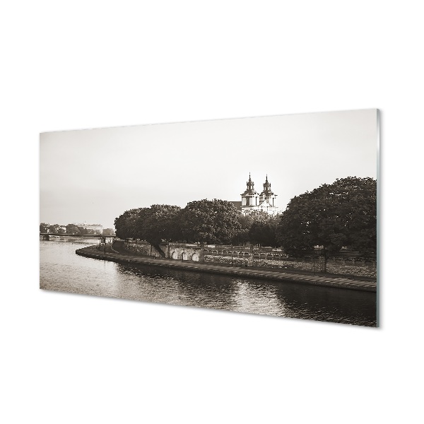 Tableau photo sur verre Pont de la rivière cracovie