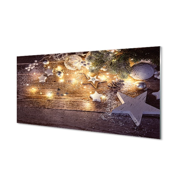 Tableau photo sur verre Les feux de bord de babioles