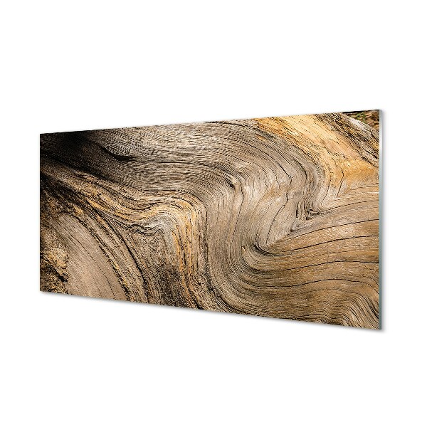 Tableau sur verre Texture du grain du bois