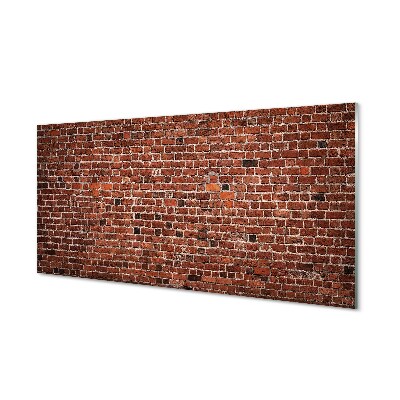 Tableau photo sur verre Mur de briques vintage