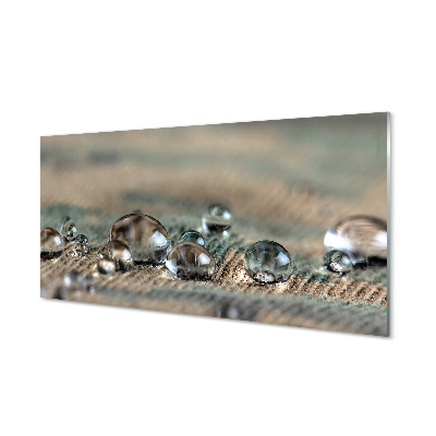 Tableau sur verre Matériel macro gouttes
