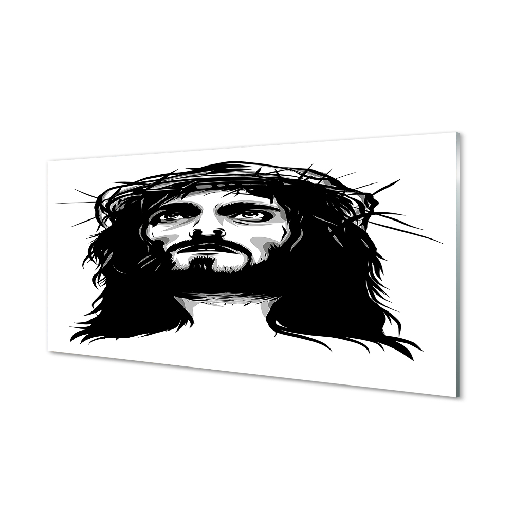 Tableau en verre Illustration de jésus