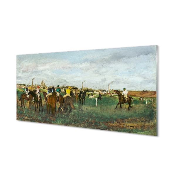 Tableau imprimé sur verre Les chevaux de course chasse