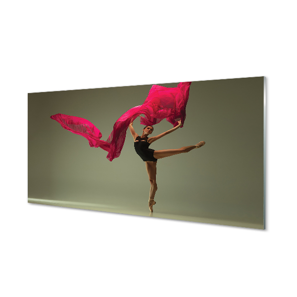 Tableau photo sur verre Matériel ballerine rose