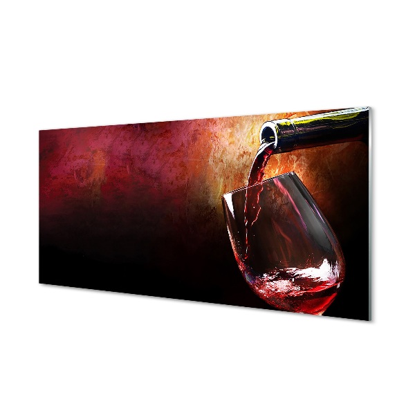 Tableau verre imprimé Vin rouge