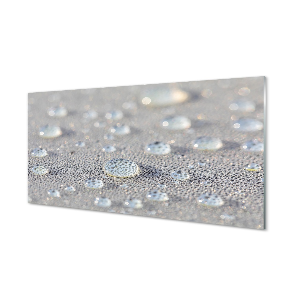 Tableau imprimé sur verre Sun gouttes macro