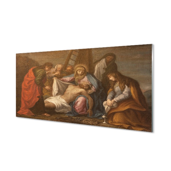 Tableau sur verre Jésus crucifié