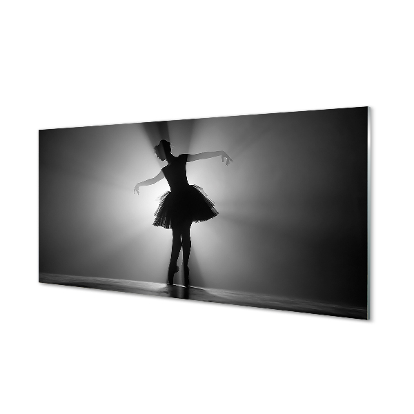 Tableau en verre Fond gris ballerine