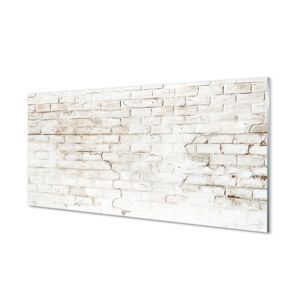 Tableau verre imprimé Paroi de mur de briques