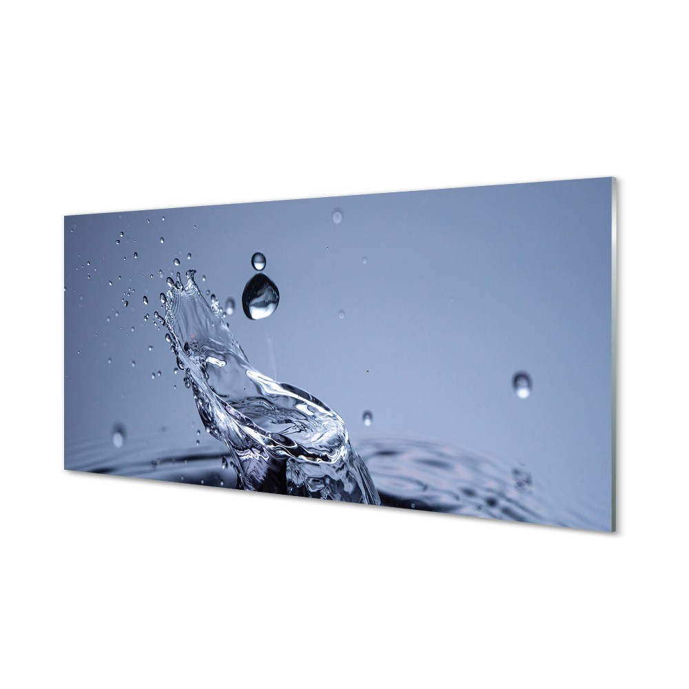 Tableau imprimé sur verre Une goutte d'eau gros plan