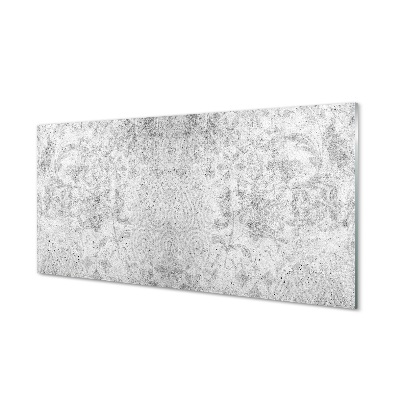 Tableau sur verre Motif béton pierre