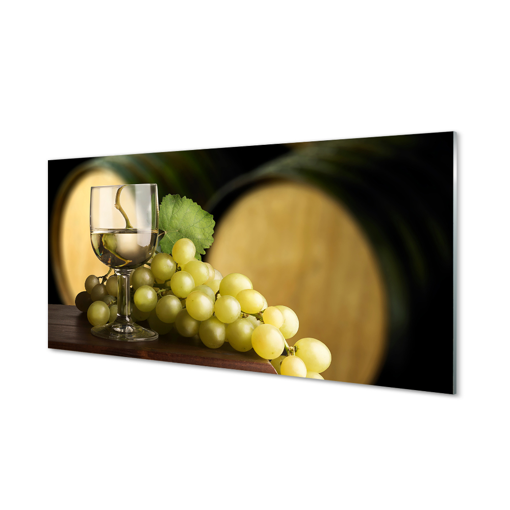 Tableau imprimé sur verre Un verre de canon raisin
