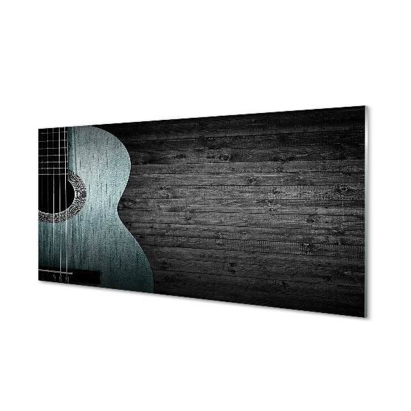 Tableau photo sur verre Guitare