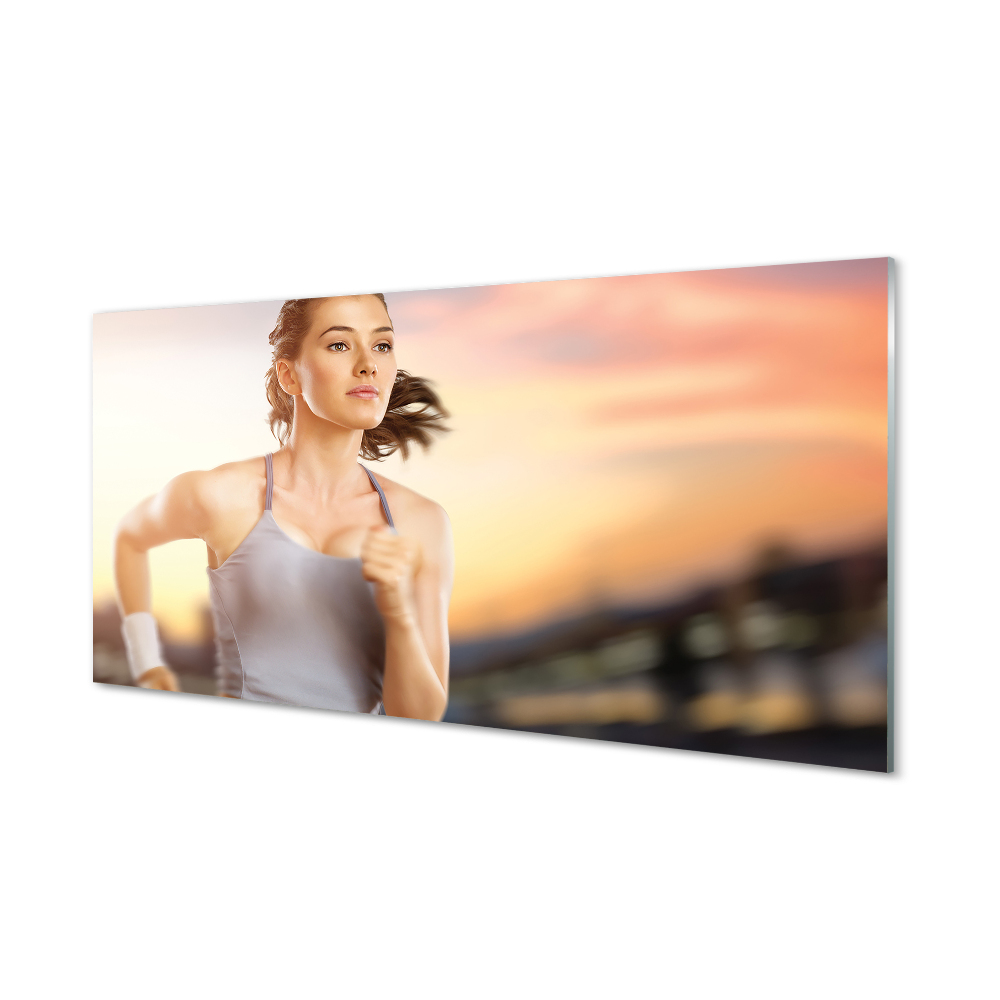 Tableau sur verre Ciel femme