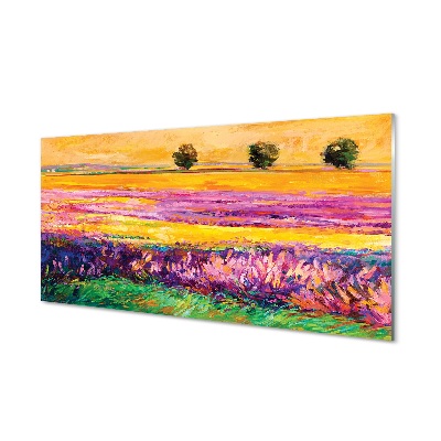 Tableau photo sur verre Ciel arbres