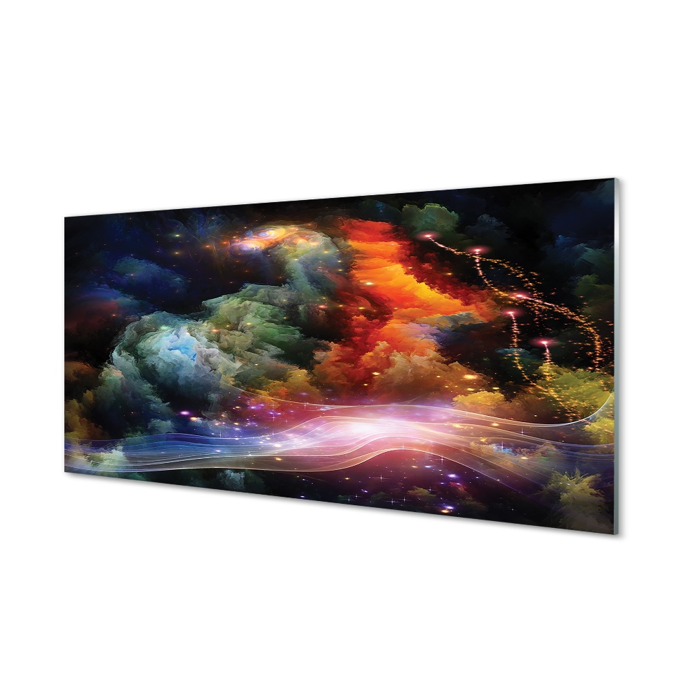 Tableau sur verre Résumé motifs fractals