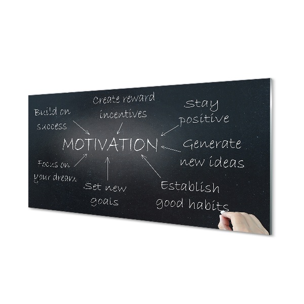 Tableau photo sur verre Tableau motivation