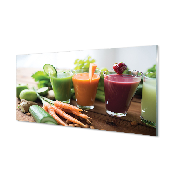 Tableau verre imprimé Cocktails de légumes