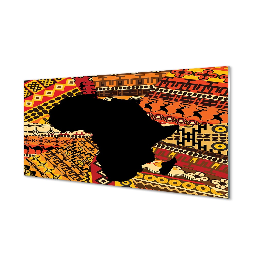 Tableau verre imprimé Modèles de cartes