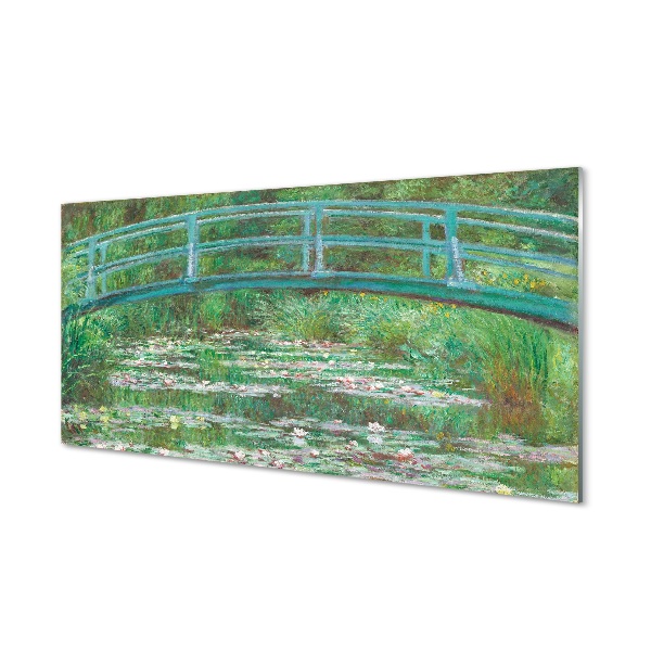 Tableau verre imprimé Pont peint art