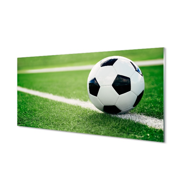 Tableau imprimé sur verre Pelouse de football