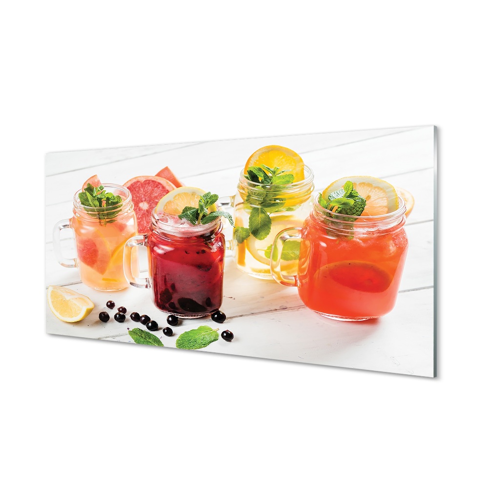 Tableau photo sur verre Cocktails aux agrumes