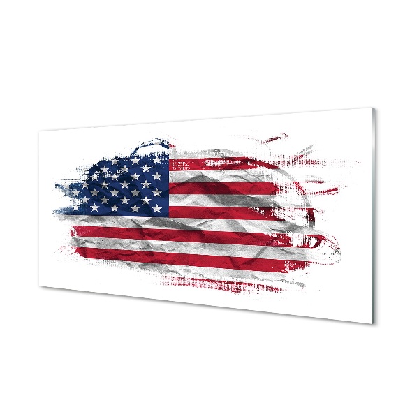 Tableau imprimé sur verre Etats-unis flag