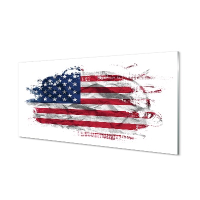 Tableau imprimé sur verre Etats-unis flag